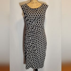 Connected Apparel Sleeveless Faux Wrap Dress | Sz. 10